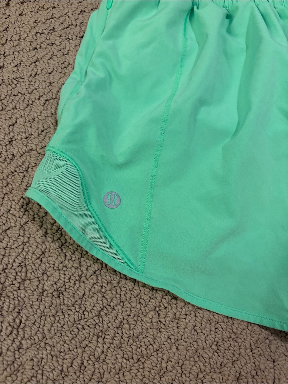 lululemon athletica Mint Green Running Shorts - Picture 3 of 4